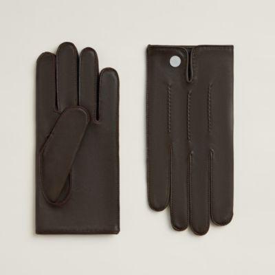 HERMES エルメス　GLOVEグローブ HERMES エルメス 手袋 グローブ シルク/ラムスキン ミズイロ